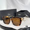 6931fef23a89a121ed54ef65 DIOR 30Montaigne S13F Square Sunglasses in Black Acetate with Gold-Tone Metal Temples and Gray Lenses