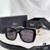 6931fef23a89a121ed54ef67 DIOR 30Montaigne S13F Square Sunglasses in Black Acetate with Gold-Tone Metal Temples and Gray Lenses