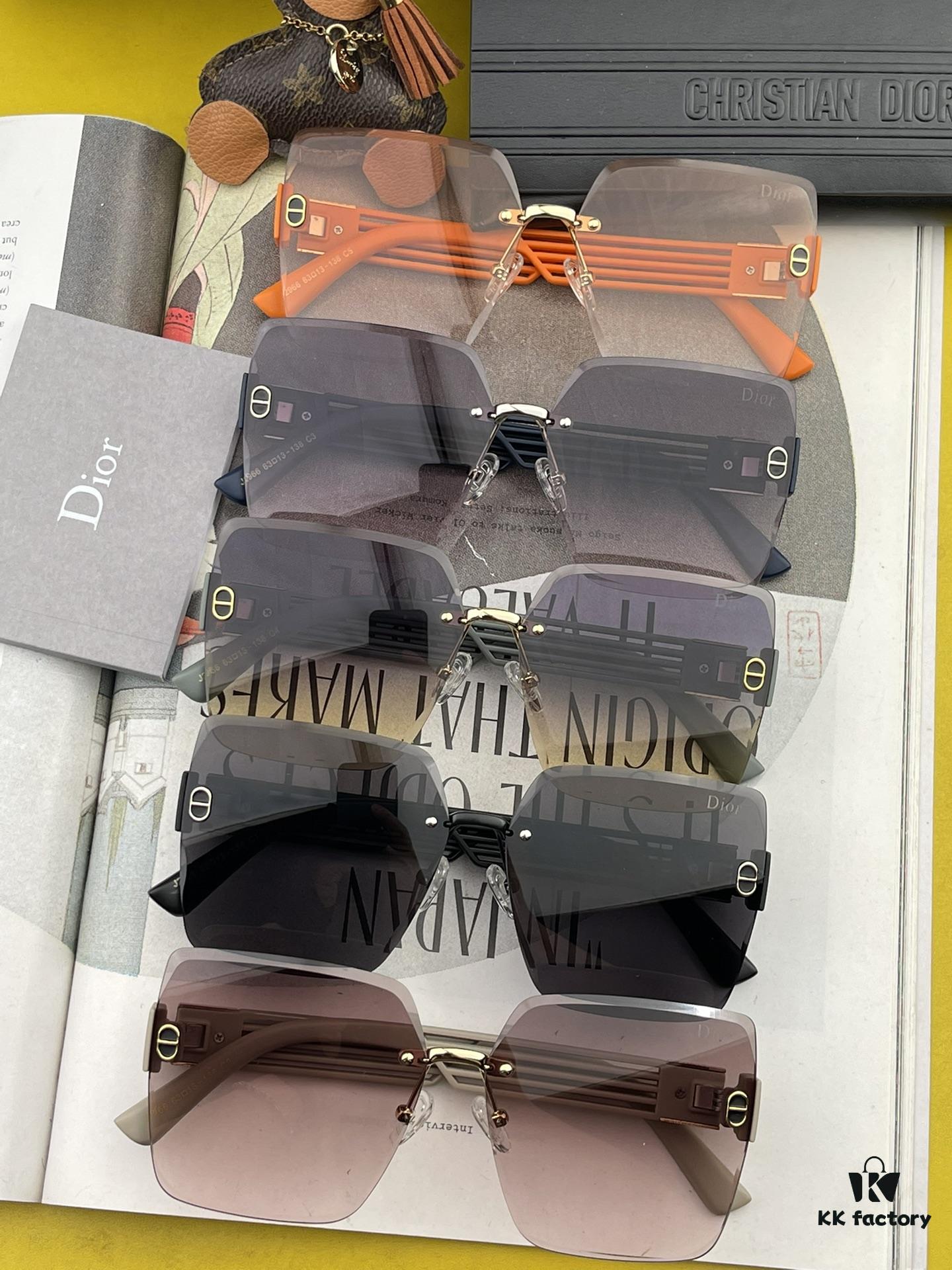 6931feff3a89a121ed54f009 【DIOR】2024 Spring New Arrival Trendy Popular Fashion Square Frame Sunglasses High Quality Comfortable Wear Influencer Style Shades Model: D6296