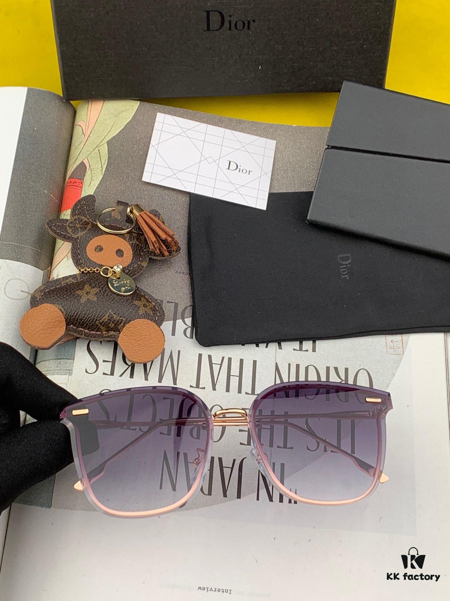 6931ff083a89a121ed54f08a DIOR 2024 New Women's Square Sunglasses, Driving Sunglasses, New Lightweight Metal Frameless Sunglasses, Stylish, Elegant, Comfortable and Luxurious, Ultra-Light Model: D4170
