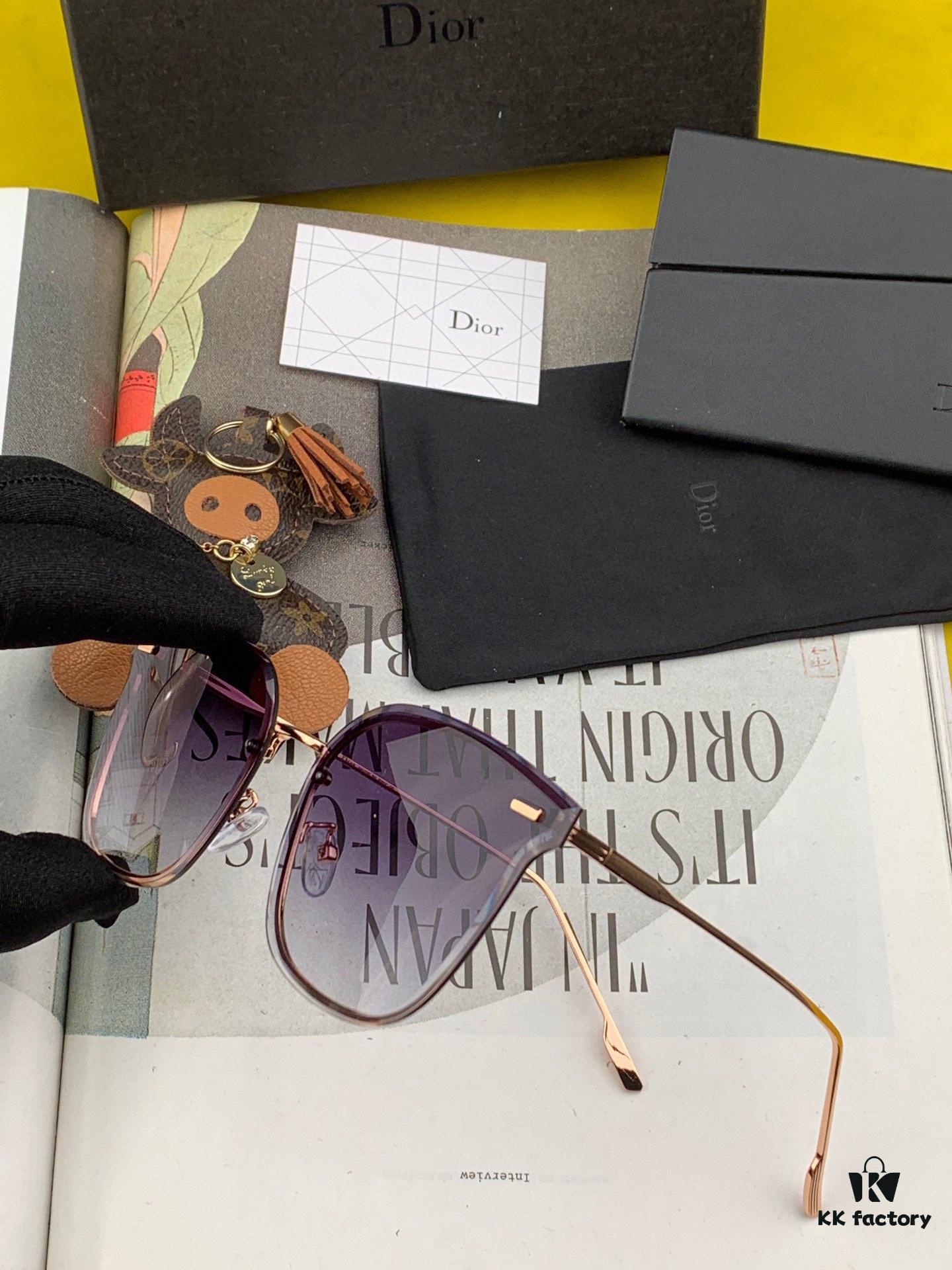6931ff083a89a121ed54f08c DIOR 2024 New Women's Square Sunglasses, Driving Sunglasses, New Lightweight Metal Frameless Sunglasses, Stylish, Elegant, Comfortable and Luxurious, Ultra-Light Model: D4170