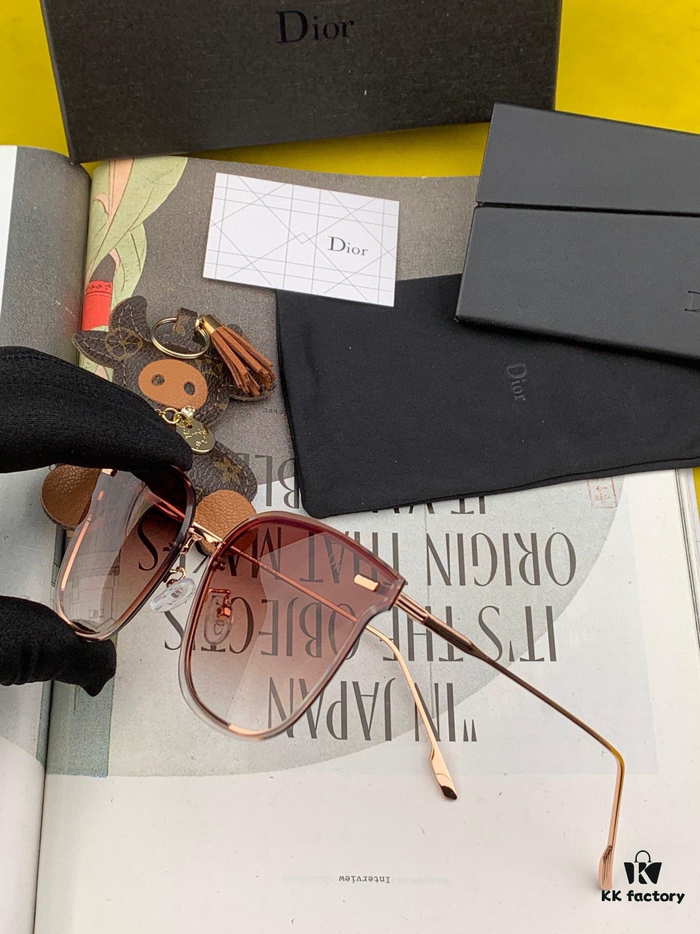 6931ff093a89a121ed54f08d DIOR 2024 New Women's Square Sunglasses, Driving Sunglasses, New Lightweight Metal Frameless Sunglasses, Stylish, Elegant, Comfortable and Luxurious, Ultra-Light Model: D4170