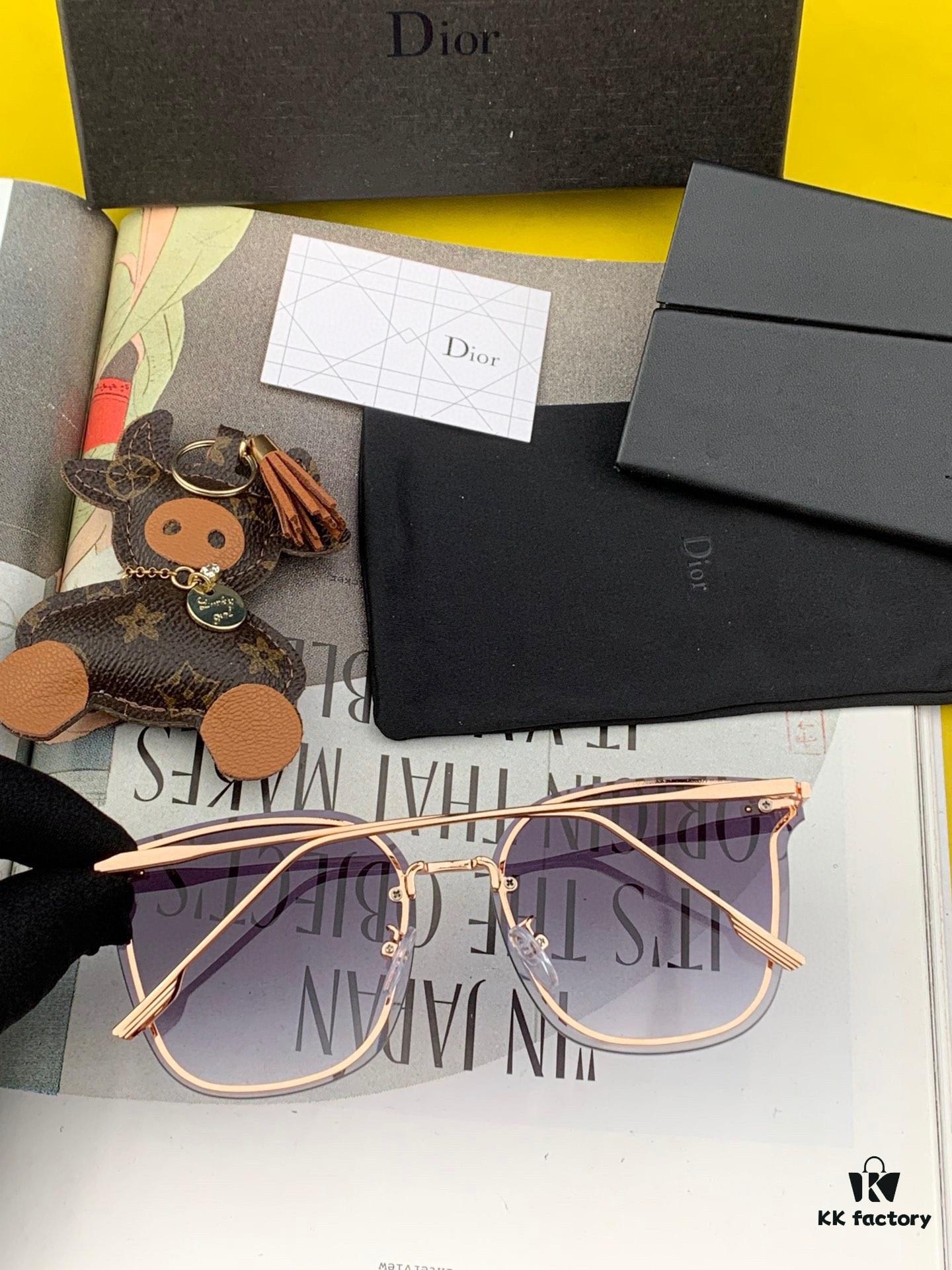 6931ff093a89a121ed54f08f DIOR 2024 New Women's Square Sunglasses, Driving Sunglasses, New Lightweight Metal Frameless Sunglasses, Stylish, Elegant, Comfortable and Luxurious, Ultra-Light Model: D4170