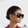 DIO* Black Acetate Frame with Wide Temples, Gold-Finish Metal Miss Dior Logo