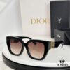 DIO* Black Acetate Frame with Wide Temples, Gold-Finish Metal Miss Dior Logo