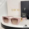 DIO* High-Quality Official New Arrival Sunglasses with Acetate Frame and Wide Temples, Featuring Gold-Finished Metal Miss Dior Logo