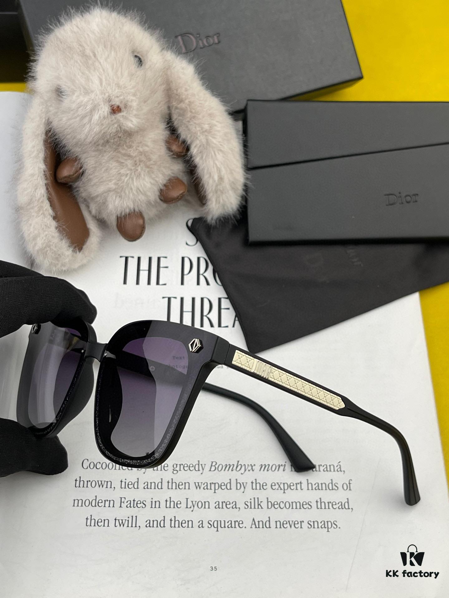 DIOR 2024 Spring New Arrival Trendy Fashion Square Polarized Sunglasses High-Quality Comfortable Wear Influencer Style Women's HD Polarized Sunglasses