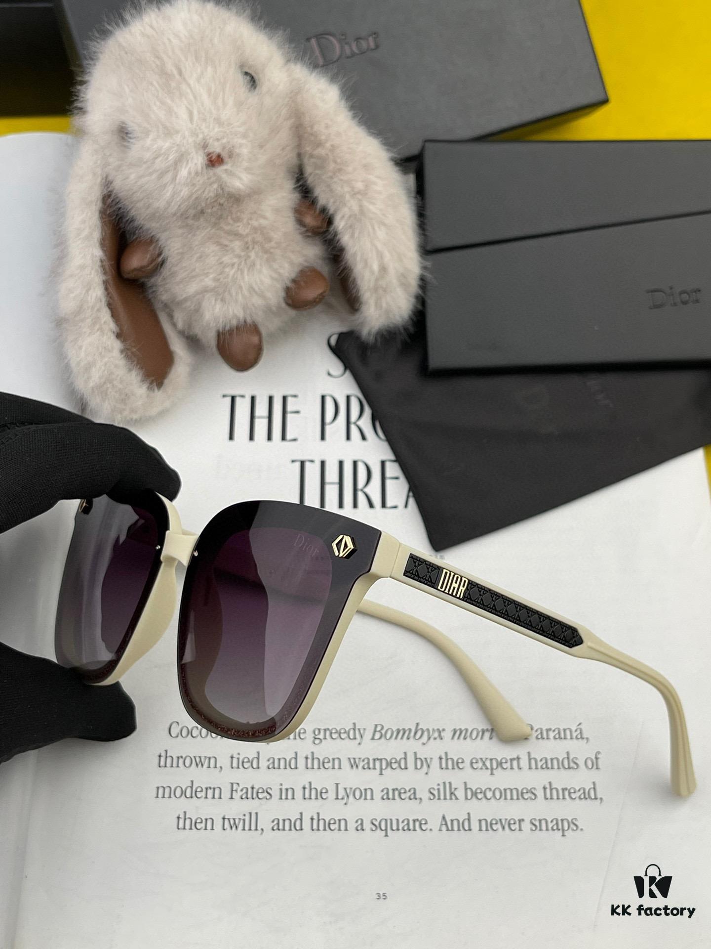 DIOR 2024 Spring New Arrival Trendy Fashion Square Polarized Sunglasses High-Quality Comfortable Wear Influencer Style Women's HD Polarized Sunglasses