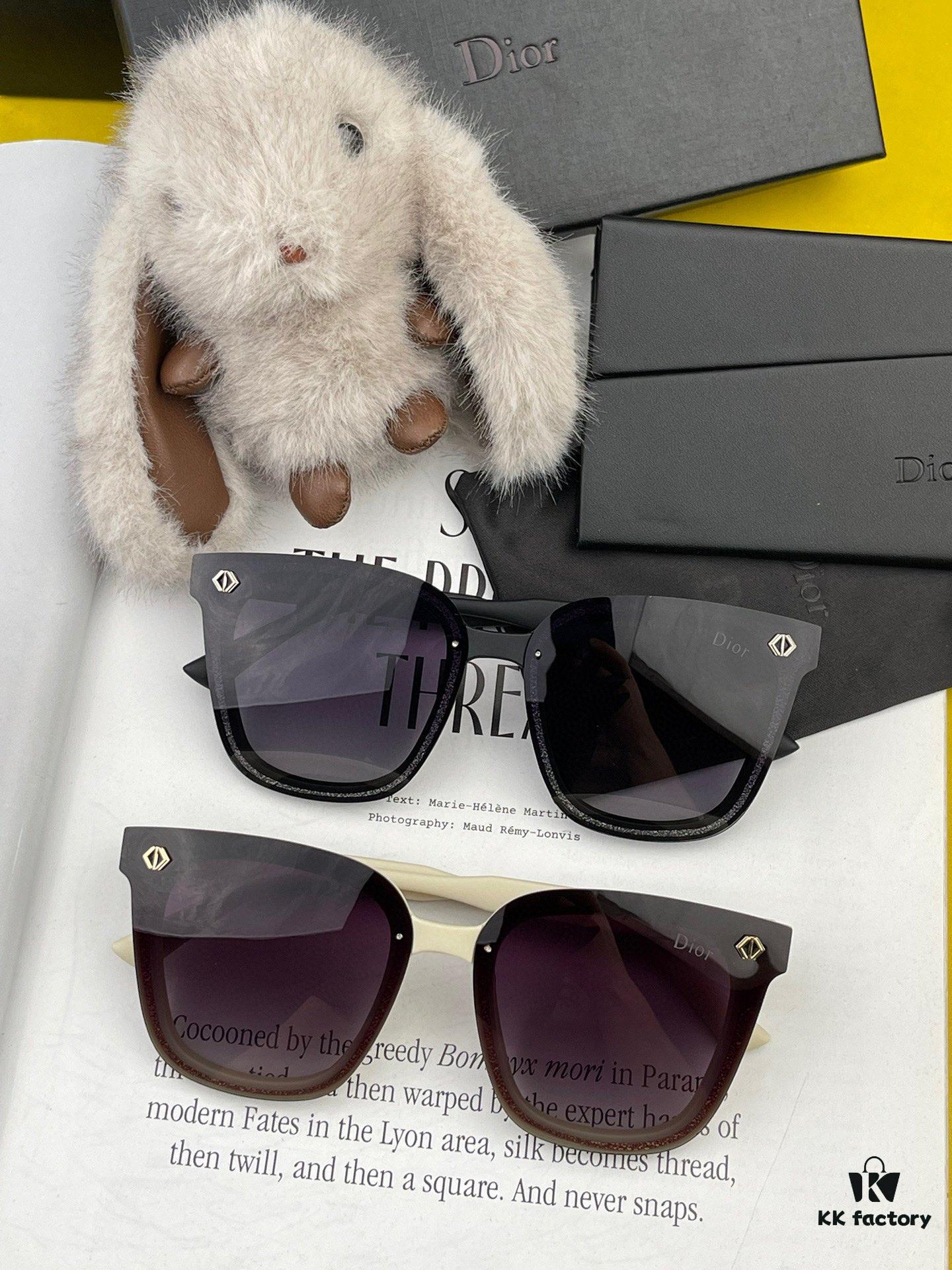 DIOR 2024 Spring New Arrival Trendy Fashion Square Polarized Sunglasses High-Quality Comfortable Wear Influencer Style Women's HD Polarized Sunglasses