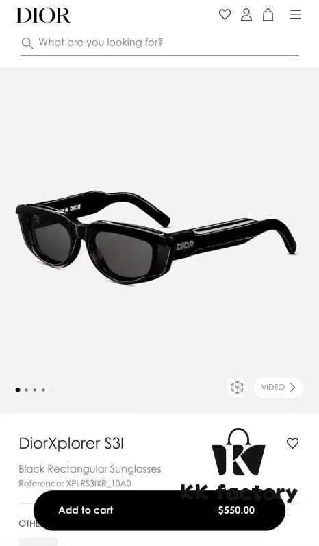 6931ff123a89a121ed54f10f Dior Xplorer S3I Sunglasses, Size 53-19-145