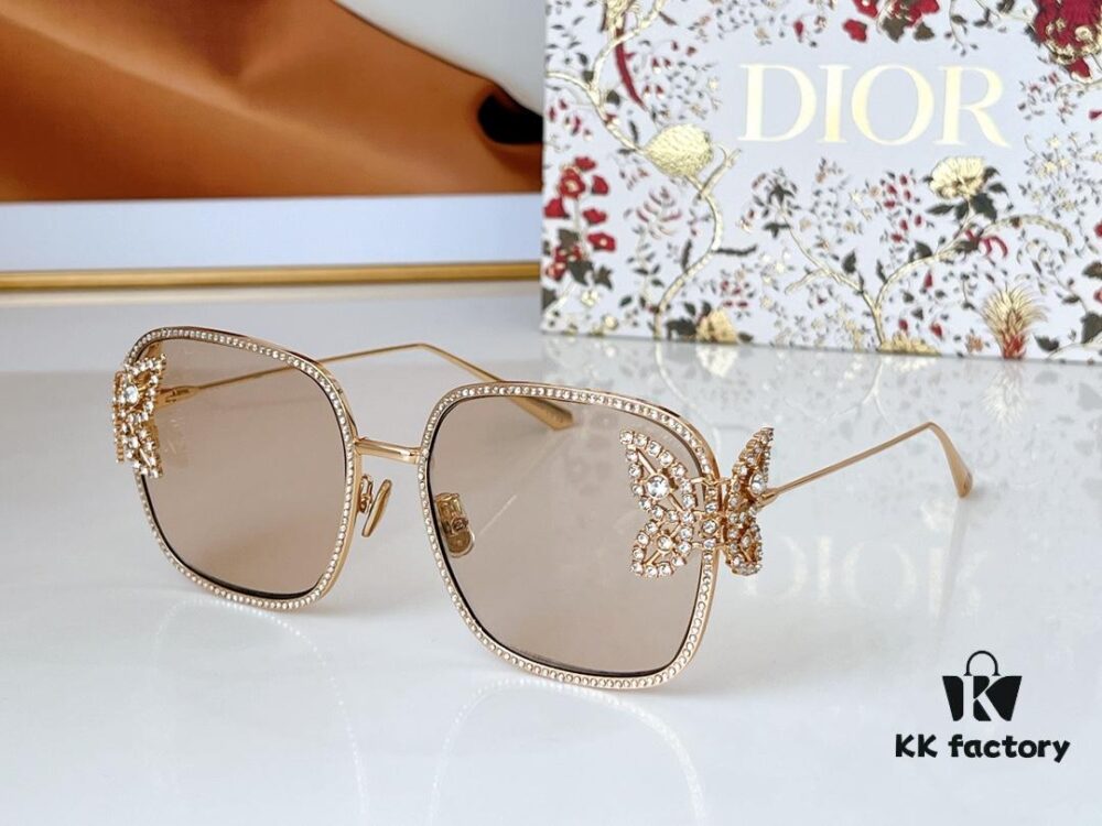 190 DIOR S1U J0A0 Size: 59-17-135 | Dream S1U ZP Mold, Website Synced 💍 Swarovski Crystal Handmade Customization, Full Star Shine, Unmatched Elegance