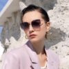 6931ff1e3a89a121ed54f19f DIOR Volcano ☔️ Fashion Round Frame Sunglasses Lens Top Luxury High Quality Women's Driving Sunglasses Model: CD4311