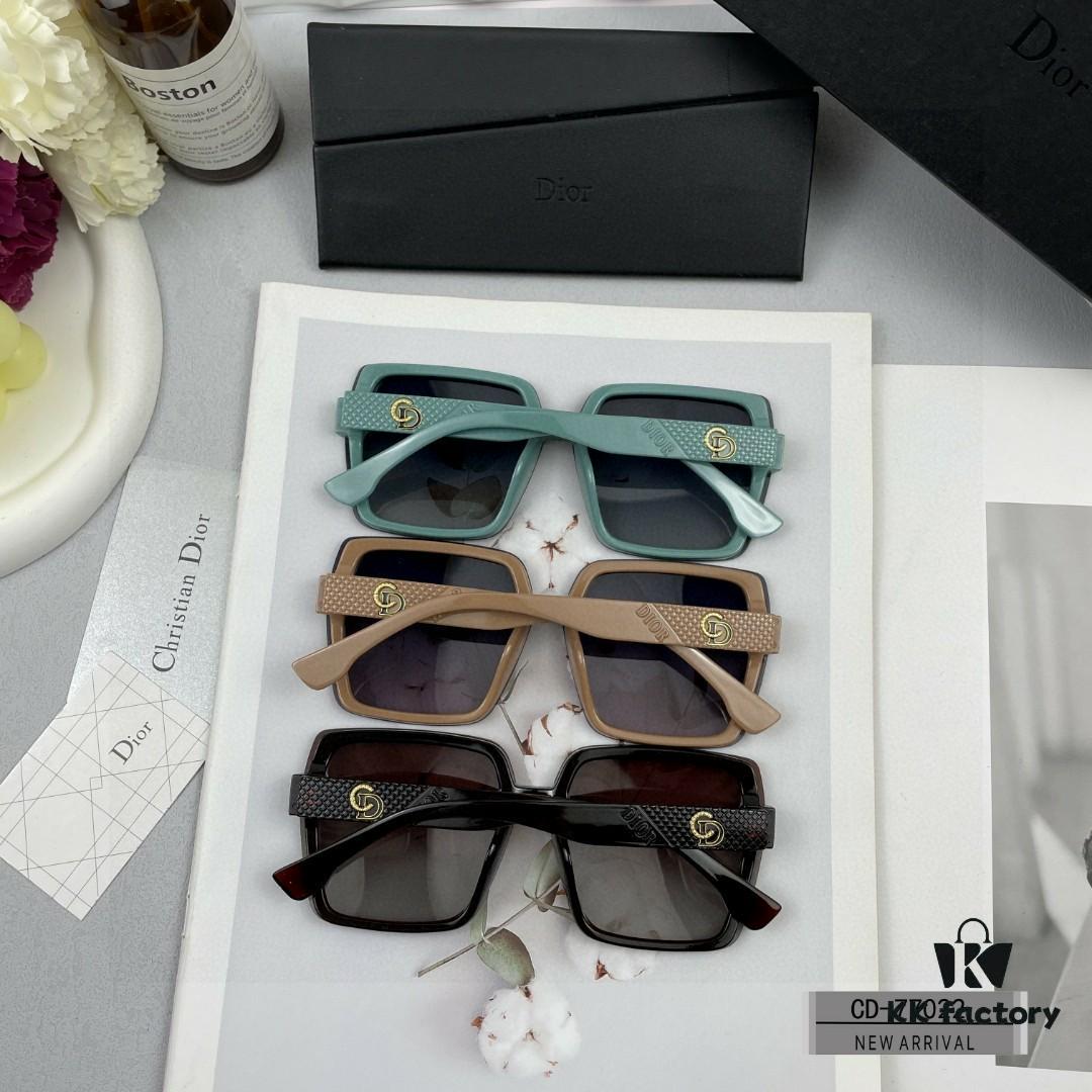 DIOR France New Arrival TR90 Frame Lightweight Polarized Sunglasses with Plated Temple, Model 77022
