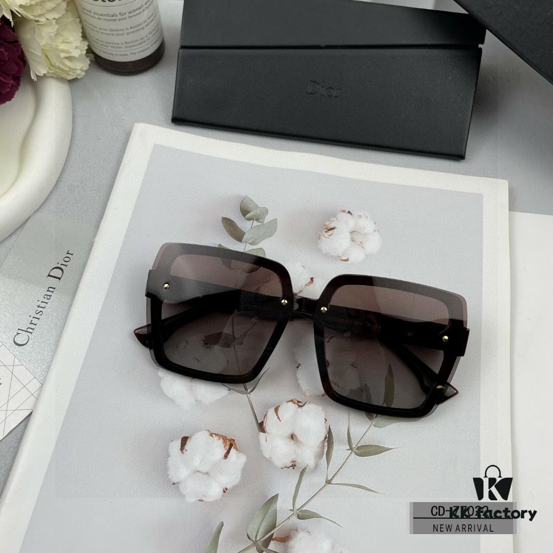 DIOR France New Arrival TR90 Frame Lightweight Polarized Sunglasses with Plated Temple, Model 77022