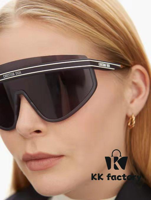 DIOR Goggles - Fashionable Integrated Oversized Sunglasses for Women, Trendy Ins-Style UV-Protective Sun Glasses, Sun Protection Cross-border Eyewear Sunglasses