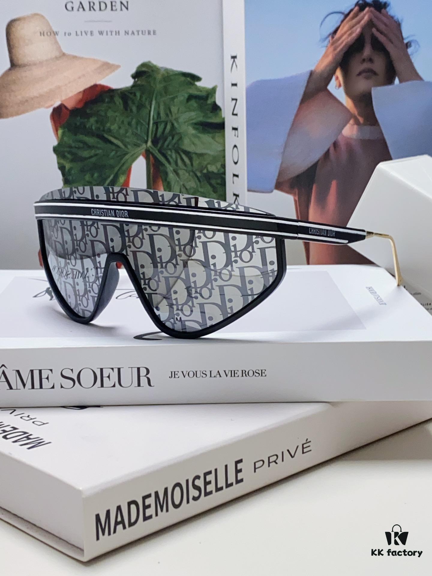 6931ff3d3a89a121ed54f32a DIOR Goggles Sunglasses Women's One-Piece Oversized Fashion Sun Glasses UV Protection Stylish Ins Influencer Trendy Shades