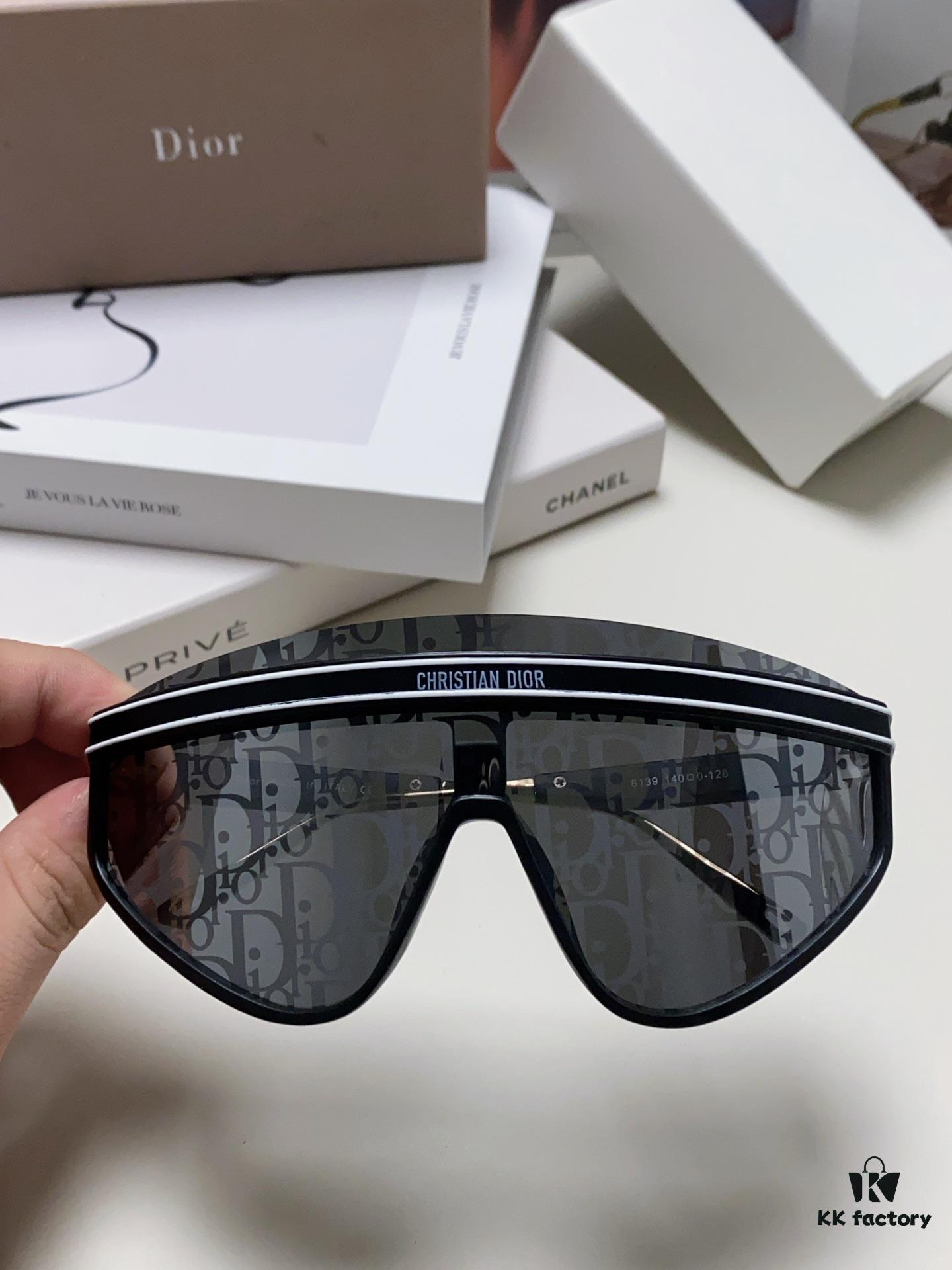 6931ff3d3a89a121ed54f32d DIOR Goggles Sunglasses Women's One-Piece Oversized Fashion Sun Glasses UV Protection Stylish Ins Influencer Trendy Shades