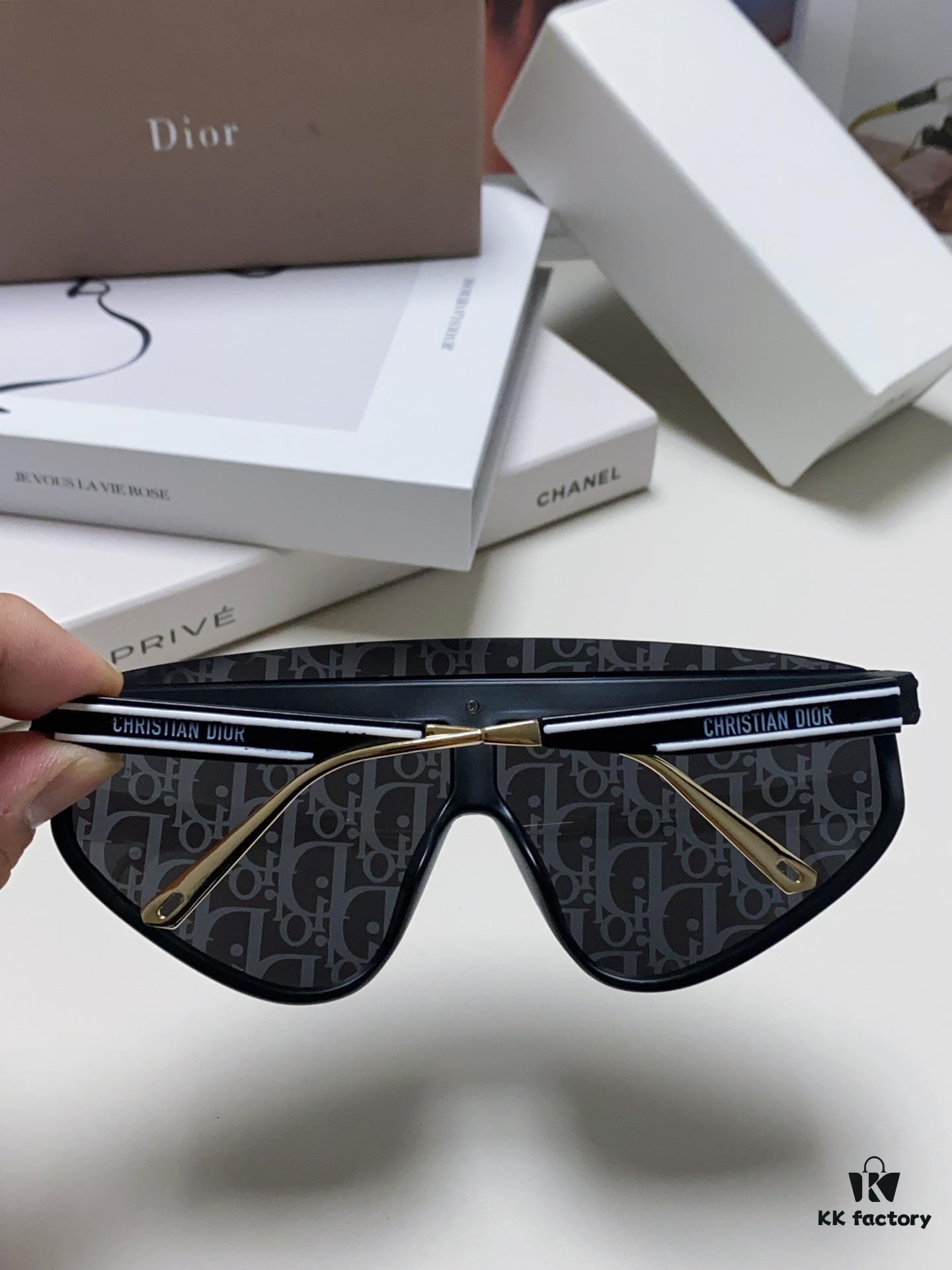 6931ff3d3a89a121ed54f32e DIOR Goggles Sunglasses Women's One-Piece Oversized Fashion Sun Glasses UV Protection Stylish Ins Influencer Trendy Shades