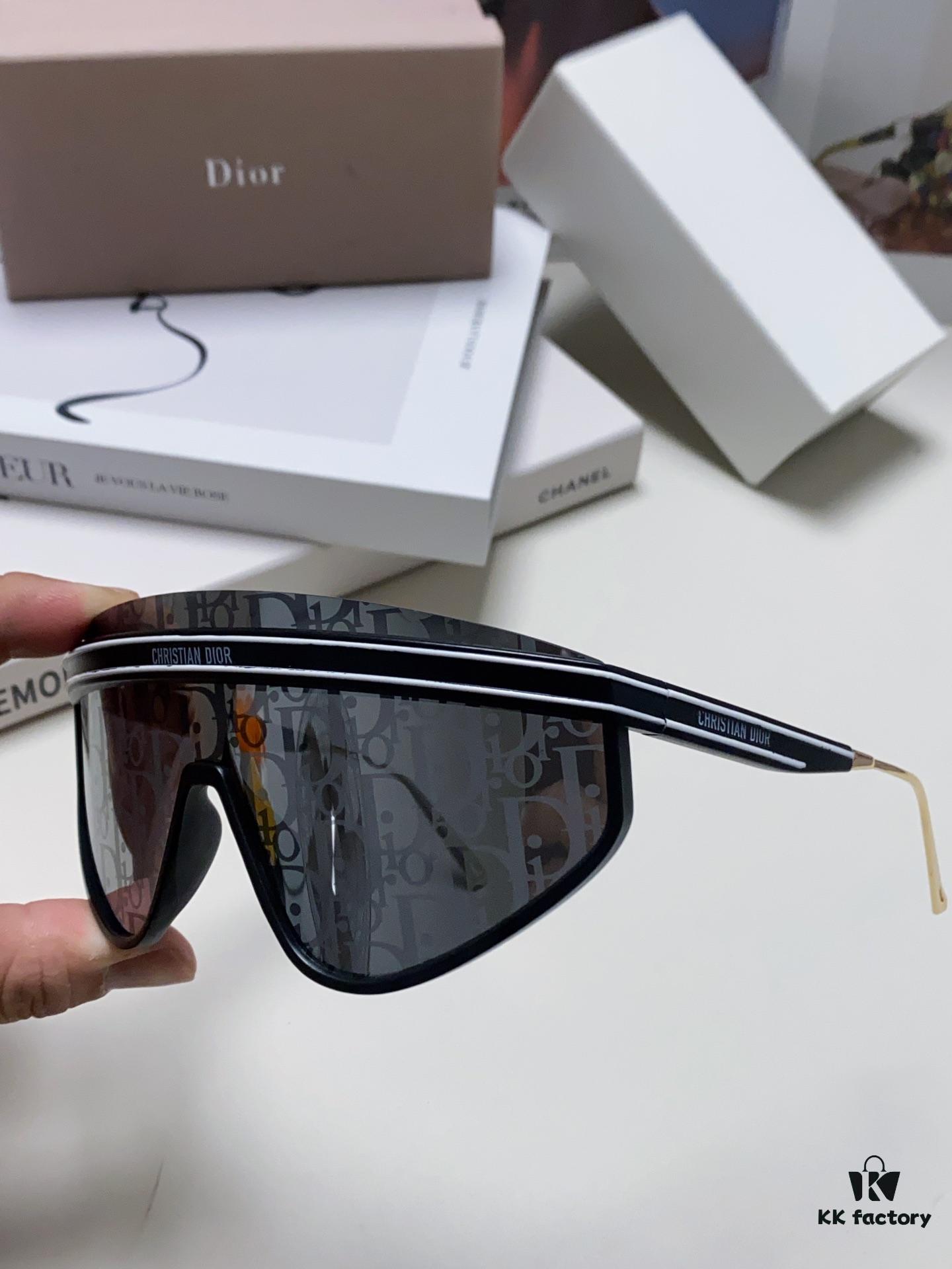 6931ff3d3a89a121ed54f32f DIOR Goggles Sunglasses Women's One-Piece Oversized Fashion Sun Glasses UV Protection Stylish Ins Influencer Trendy Shades