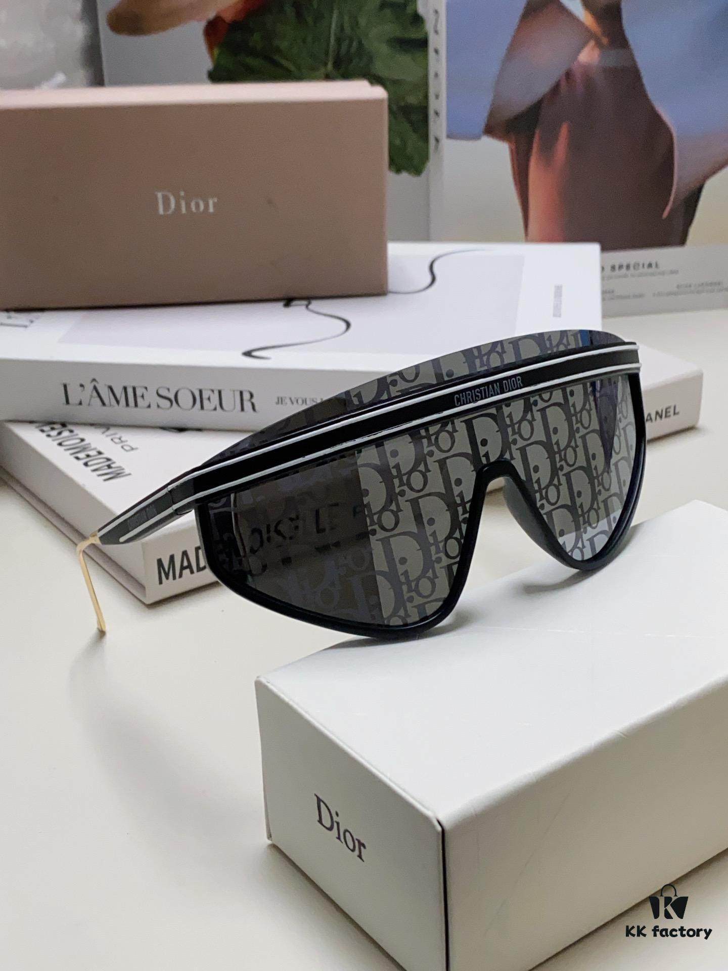 6931ff3d3a89a121ed54f331 DIOR Goggles Sunglasses Women's One-Piece Oversized Fashion Sun Glasses UV Protection Stylish Ins Influencer Trendy Shades