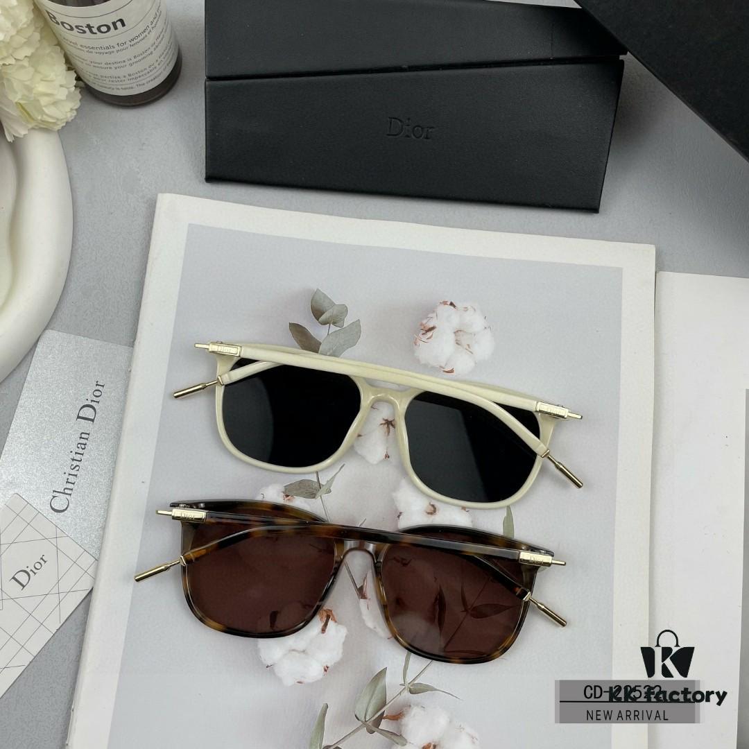 DIOR France Sunglasses Model 22522 with Polarized Resin Lenses, TR90 Lightweight Frame, Size 58-17-142
