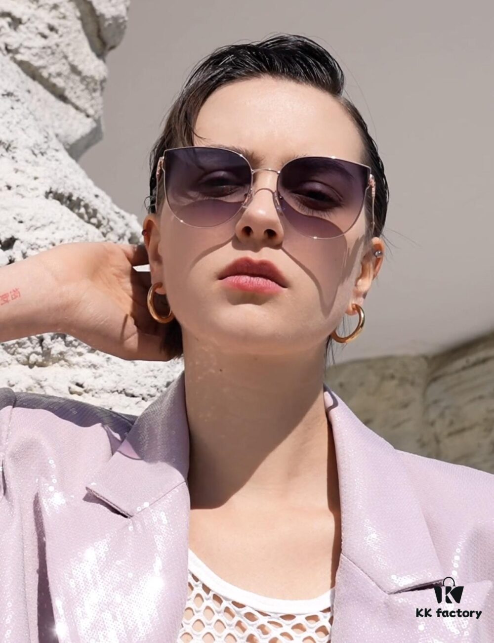 6931ff463a89a121ed54f3a0 DIOR Volcano Umbrella Fashion Round Frame Sunglasses Lens Top Luxury High Quality Women's Driving Sunglasses Model: CD4311