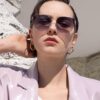 6931ff463a89a121ed54f3a0 DIOR Volcano Umbrella Fashion Round Frame Sunglasses Lens Top Luxury High Quality Women's Driving Sunglasses Model: CD4311