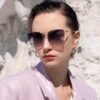6931ff463a89a121ed54f3a1 DIOR Volcano Umbrella Fashion Round Frame Sunglasses Lens Top Luxury High Quality Women's Driving Sunglasses Model: CD4311