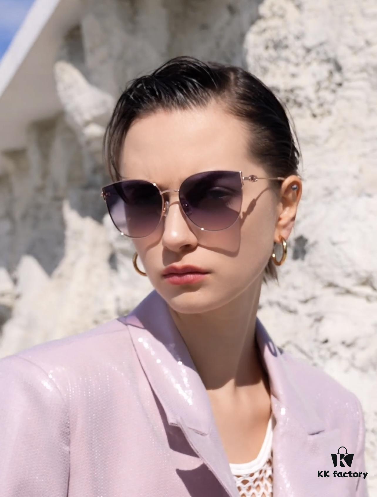 6931ff463a89a121ed54f3a1 DIOR Volcano Umbrella Fashion Round Frame Sunglasses Lens Top Luxury High Quality Women's Driving Sunglasses Model: CD4311