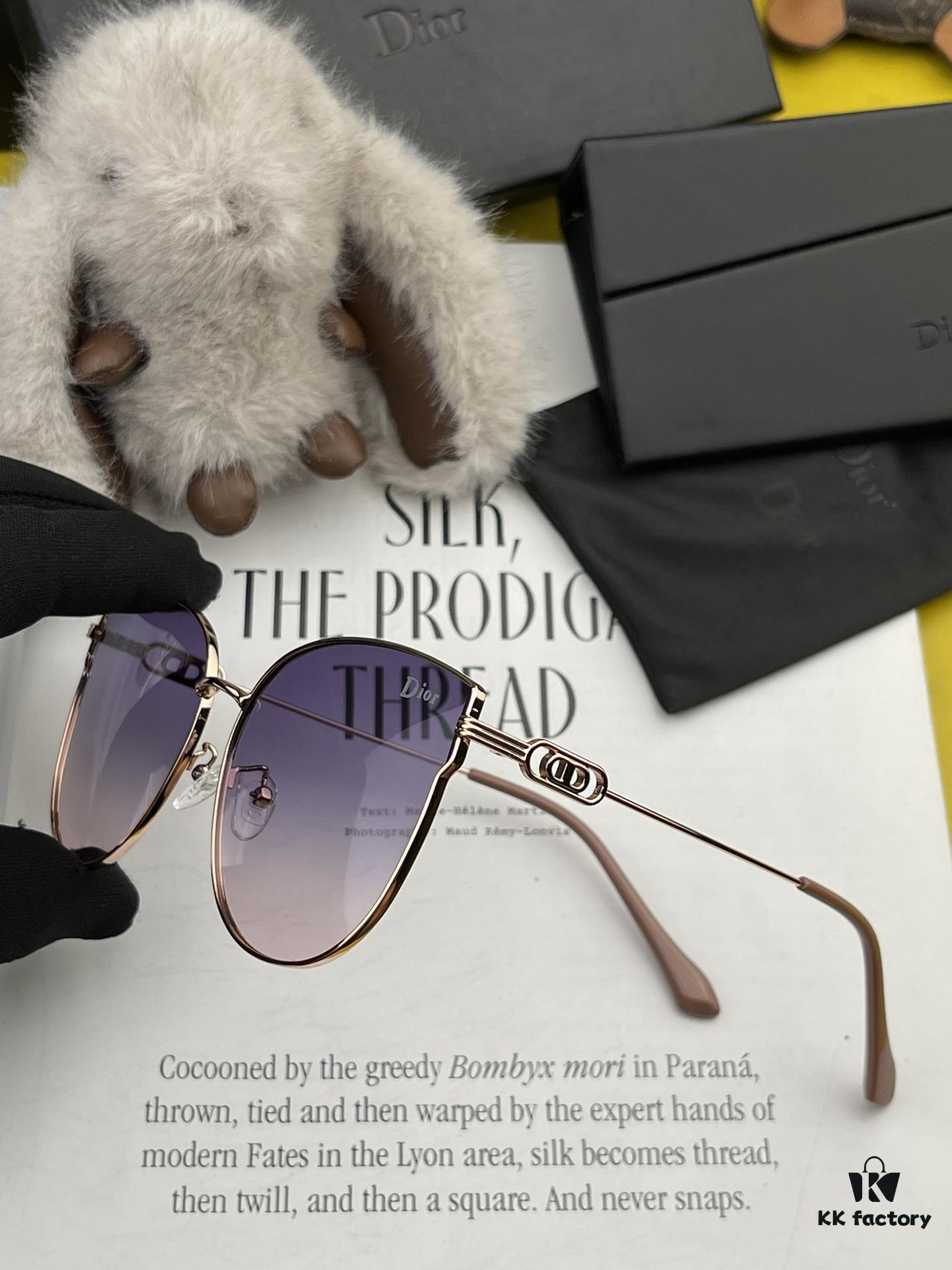 6931ff463a89a121ed54f3a5 DIOR Volcano Umbrella Fashion Round Frame Sunglasses Lens Top Luxury High Quality Women's Driving Sunglasses Model: CD4311