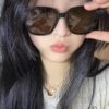 DIOR Square Frame Sunglasses, Premium Quality, Unique Design, Unisex Style, Fits All Face Types, Fashion Week Statement Piece, Couples' Matching Shades