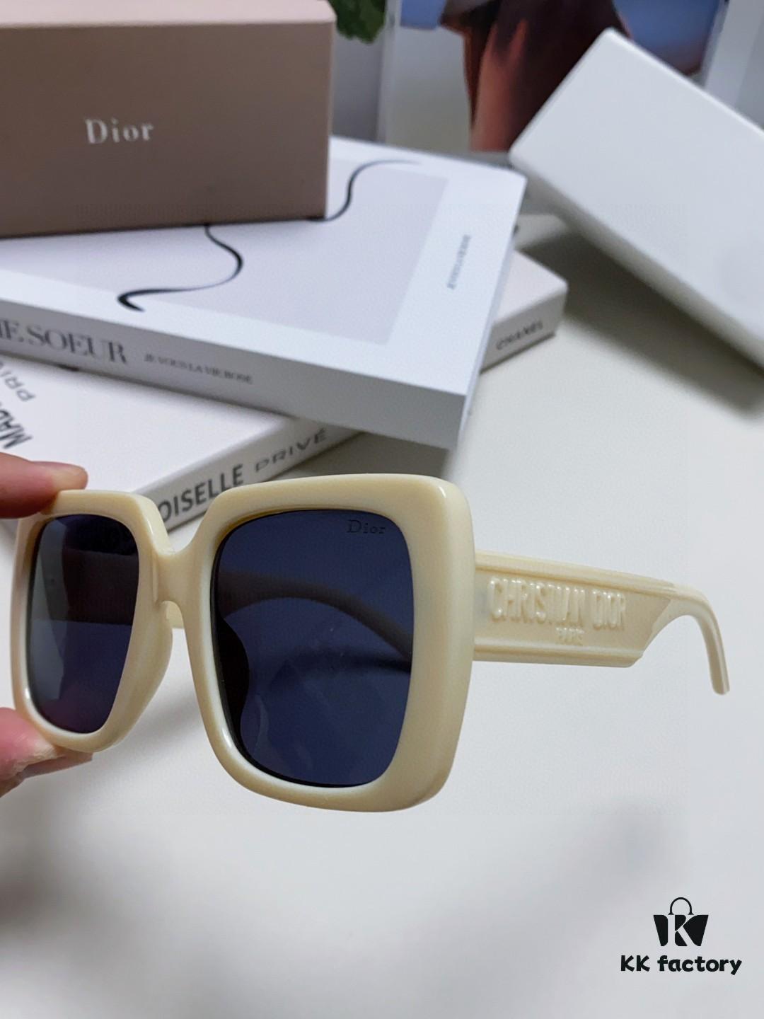 6931ff523a89a121ed54f43a Dior 2024 New Arrival High-Beauty Oversized Sunglasses for Face Slimming, Trendy Sun Protection Glasses