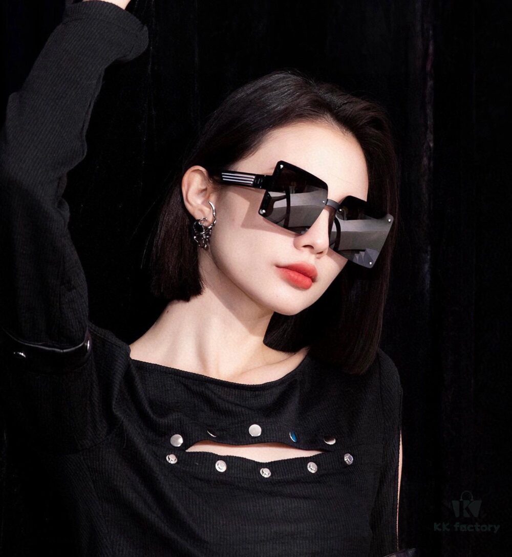 【DIOR - Dior】2024 Spring New Arrival Trendy Popular Fashion Square Polarized Sunglasses High Quality Comfortable Wear Influencer Style Shades Model: D1297 Eyeglasses Sunglasses