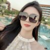 DIOR 2024 Spring New Arrival Trendy Fashion Square-Frame Polarized Sunglasses High-Quality Comfortable Wear Influencer Style Women's HD Polarized Sunglasses