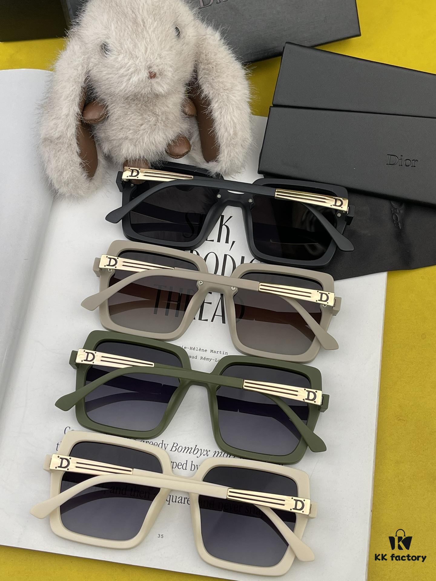 DIOR 2024 Spring New Arrival Trendy Fashion Square-Frame Polarized Sunglasses High-Quality Comfortable Wear Influencer Style Women's HD Polarized Sunglasses