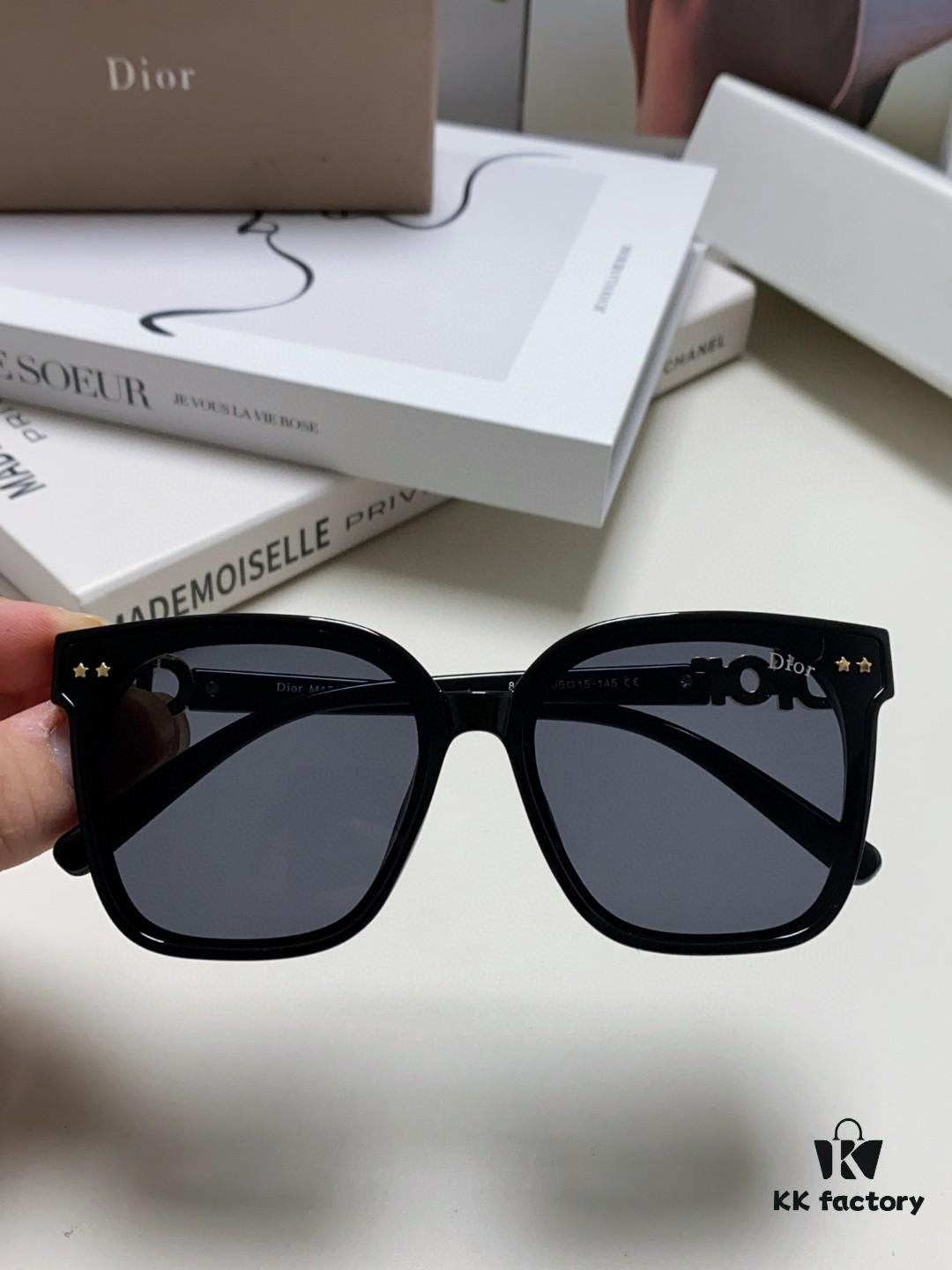 6931ff6c3a89a121ed54f585 DIOR 2024 Square Frame D Asymmetrical Letter Design Fully Paved with Small Diamonds 💎 Classic Timeless Square Shape with Star Accents Trending Fashion Sunglasses