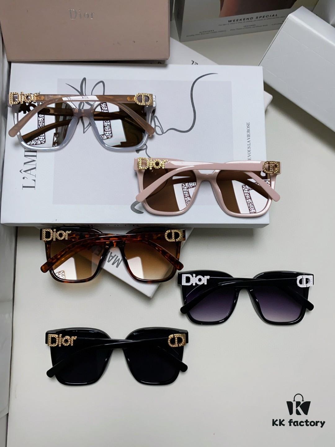 6931ff6c3a89a121ed54f58a DIOR 2024 Square Frame D Asymmetrical Letter Design Fully Paved with Small Diamonds 💎 Classic Timeless Square Shape with Star Accents Trending Fashion Sunglasses