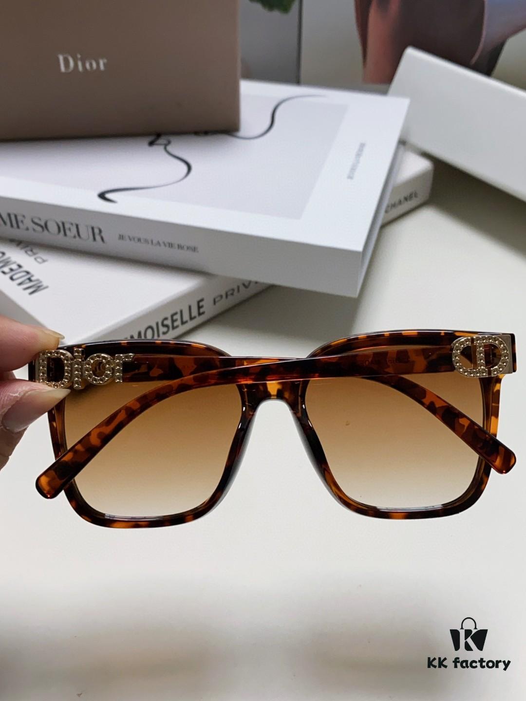 6931ff6e3a89a121ed54f59f DIOR 2024 Square Frame D Asymmetrical Letter Design Fully Paved with Micro Diamonds 💎 Classic Timeless Square Shape with Star Accents Trending Fashion Sunglasses