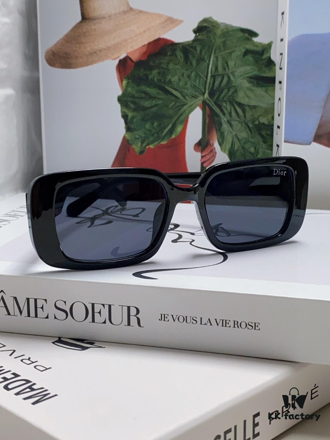 6931ff6f3a89a121ed54f5af Dior 2024 New Square Sunglasses for Women, Stylish Letter Design UV-Protective Trendy Oversized Cool Sunglasses, Oval Square Frame Women's Eyewear