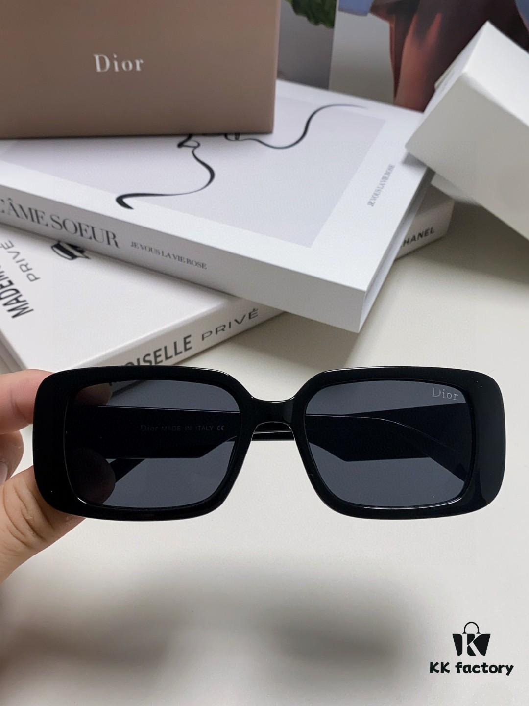 6931ff6f3a89a121ed54f5b1 Dior 2024 New Square Sunglasses for Women, Stylish Letter Design UV-Protective Trendy Oversized Cool Sunglasses, Oval Square Frame Women's Eyewear