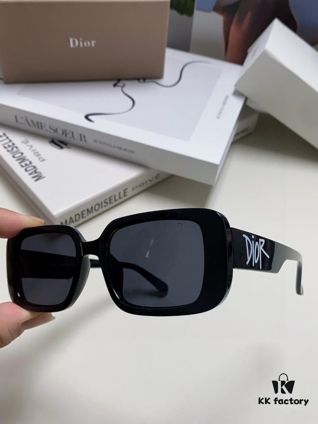 6931ff6f3a89a121ed54f5b3 Dior 2024 New Square Sunglasses for Women, Stylish Letter Design UV-Protective Trendy Oversized Cool Sunglasses, Oval Square Frame Women's Eyewear
