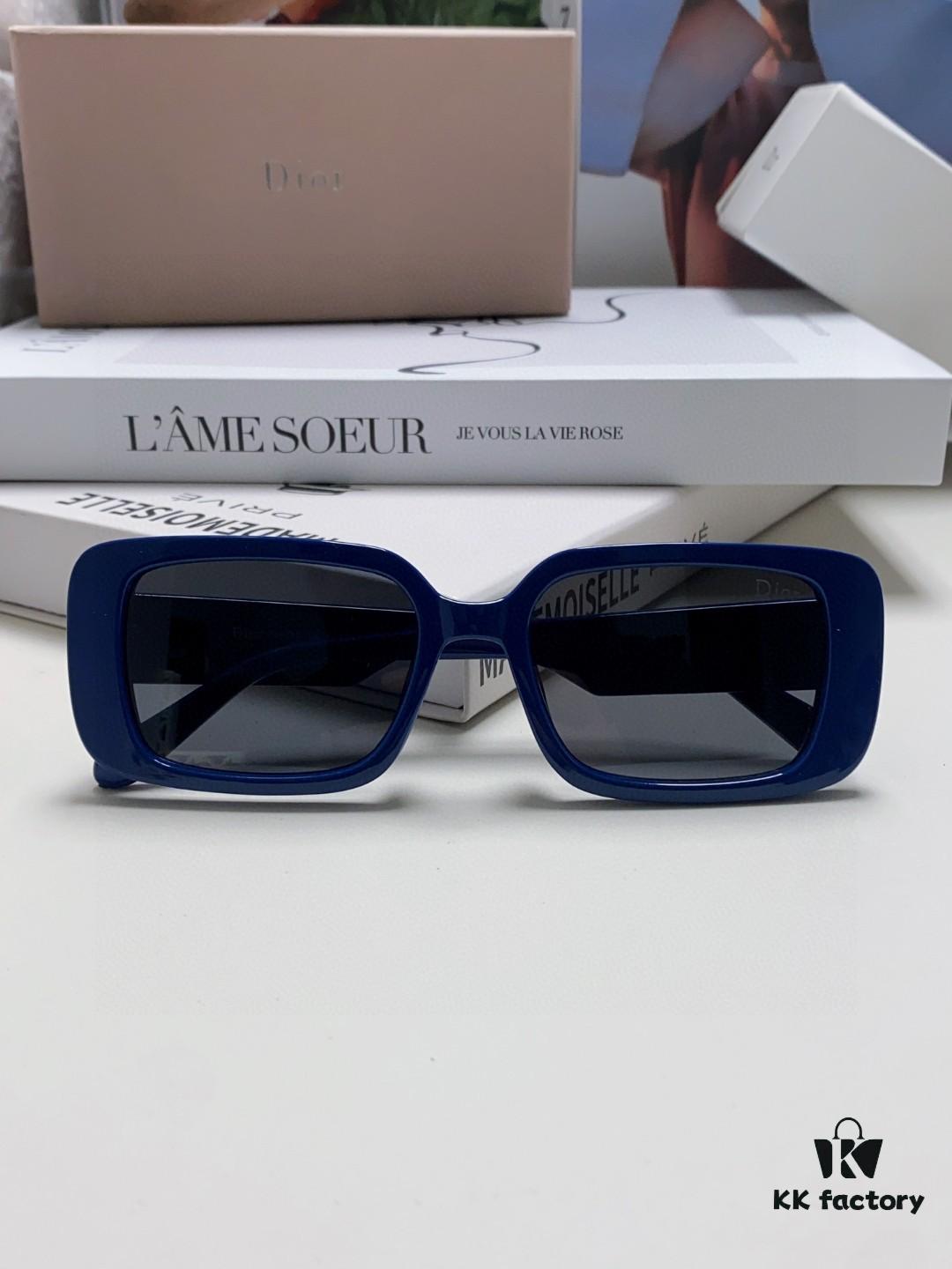 6931ff703a89a121ed54f5be Dior 2024 New Square Sunglasses for Women, High-End Fashion Letter Design UV Protection Stylish Unisex Shades, Oval Square Frame Women's Eyewear