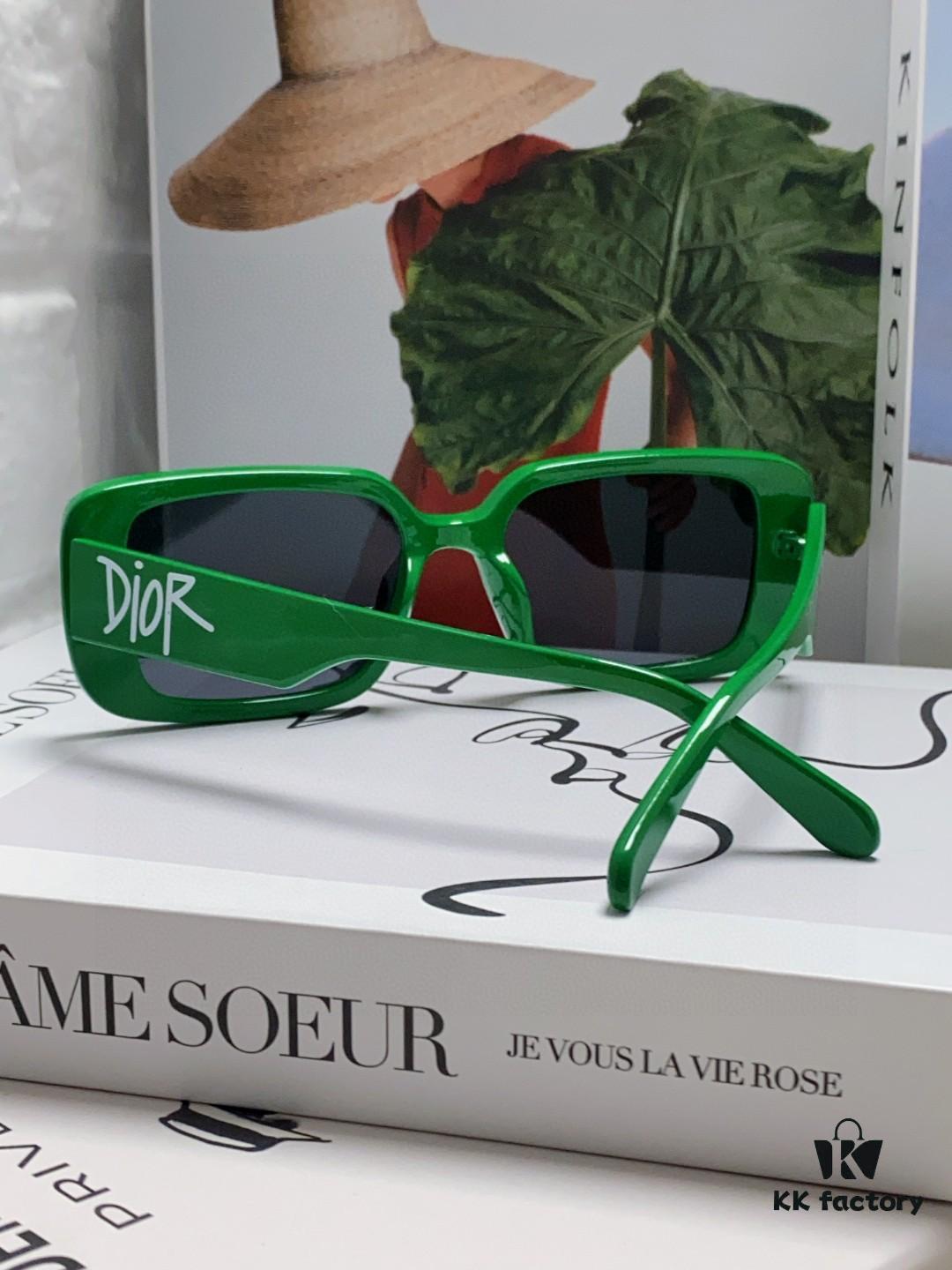 6931ff713a89a121ed54f5c4 Dior 2024 New Square Sunglasses for Women, Stylish Letter Design UV-Protective Trendy Oversized Cool Fashion Eyewear, Oval Square Frame