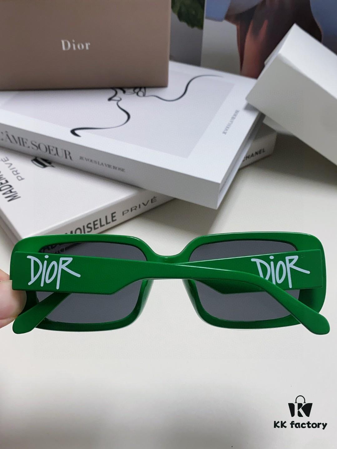 6931ff713a89a121ed54f5c6 Dior 2024 New Square Sunglasses for Women, Stylish Letter Design UV-Protective Trendy Oversized Cool Fashion Eyewear, Oval Square Frame