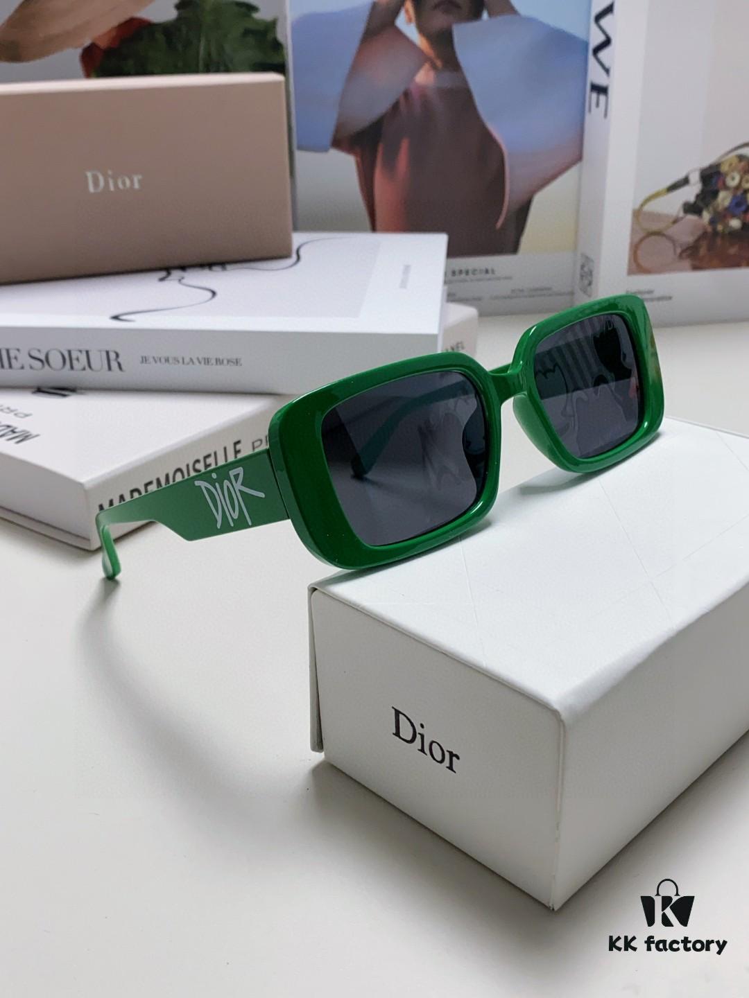 6931ff713a89a121ed54f5c9 Dior 2024 New Square Sunglasses for Women, Stylish Letter Design UV-Protective Trendy Oversized Cool Fashion Eyewear, Oval Square Frame