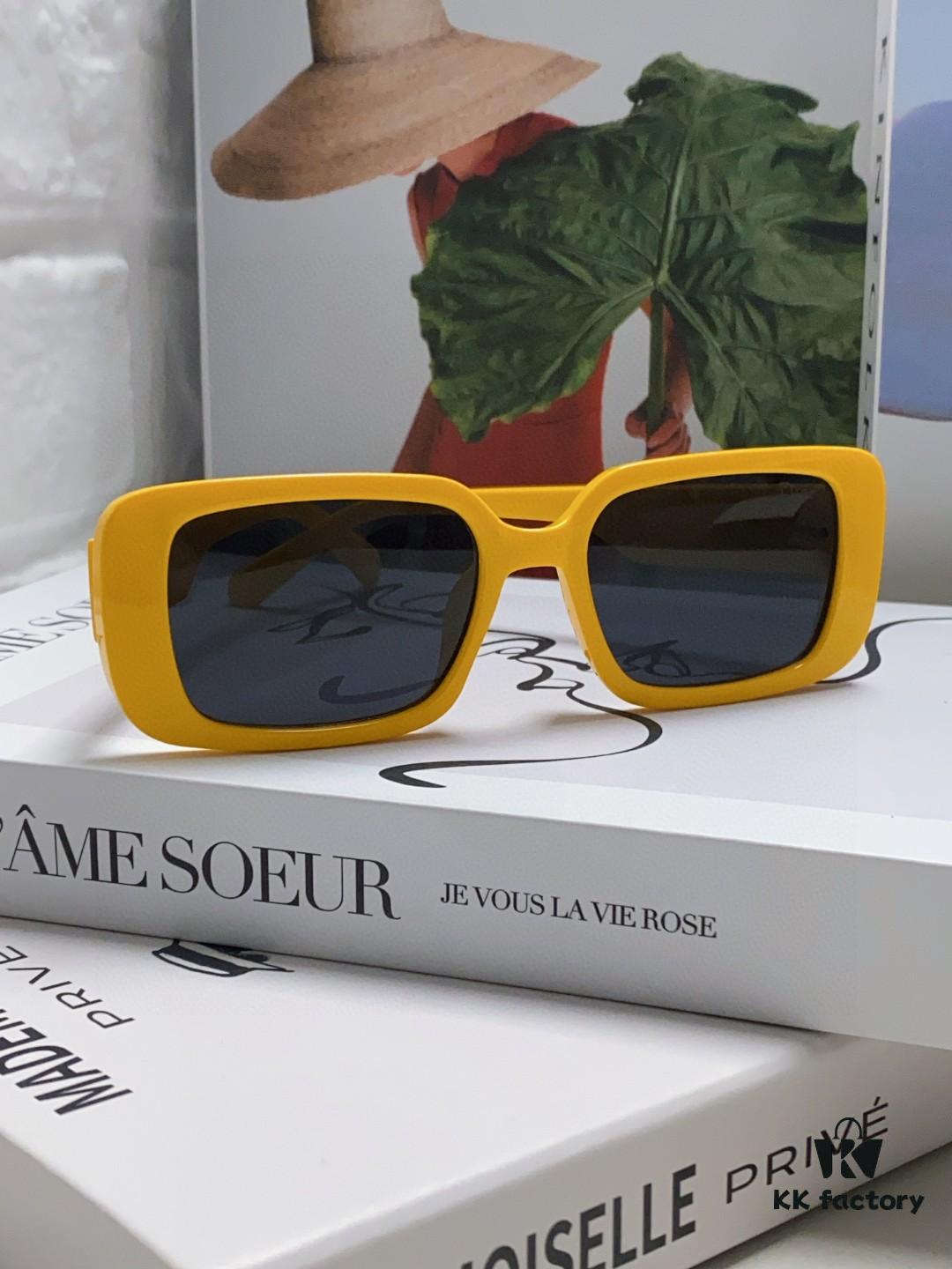 6931ff713a89a121ed54f5cd Dior 2024 New Square Sunglasses for Women, Stylish Letter Design UV Protection Trendy Oversized Cool Sunglasses, Oval Square Frame Women's Eyewear