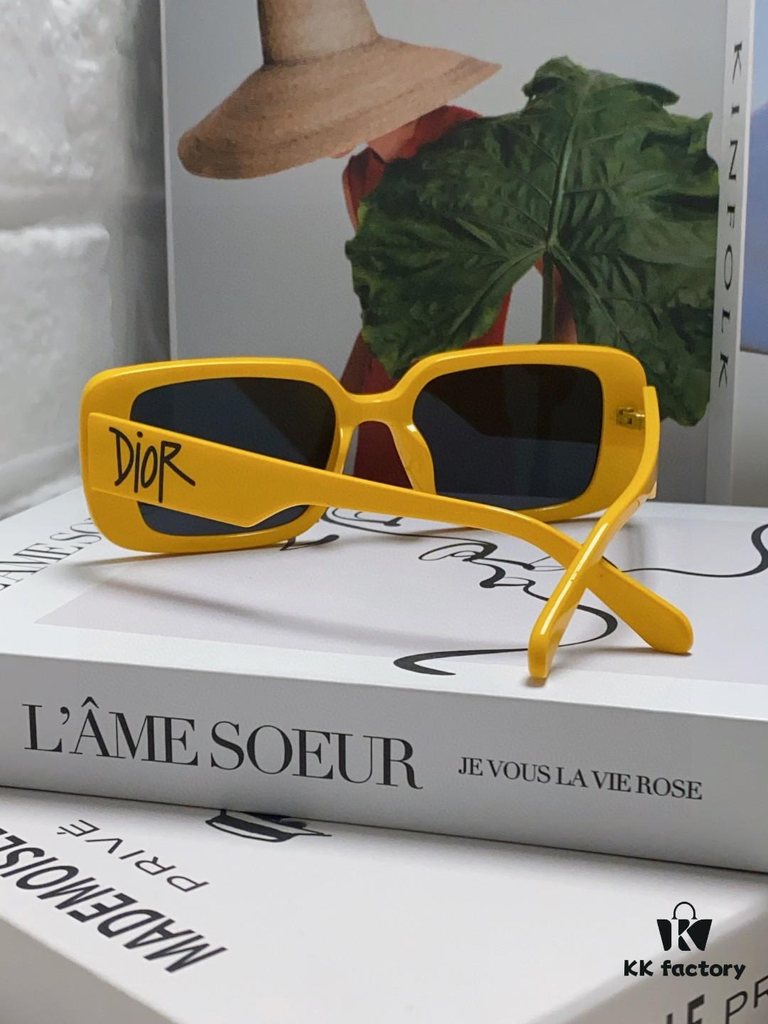 6931ff713a89a121ed54f5ce Dior 2024 New Square Sunglasses for Women, Stylish Letter Design UV Protection Trendy Oversized Cool Sunglasses, Oval Square Frame Women's Eyewear
