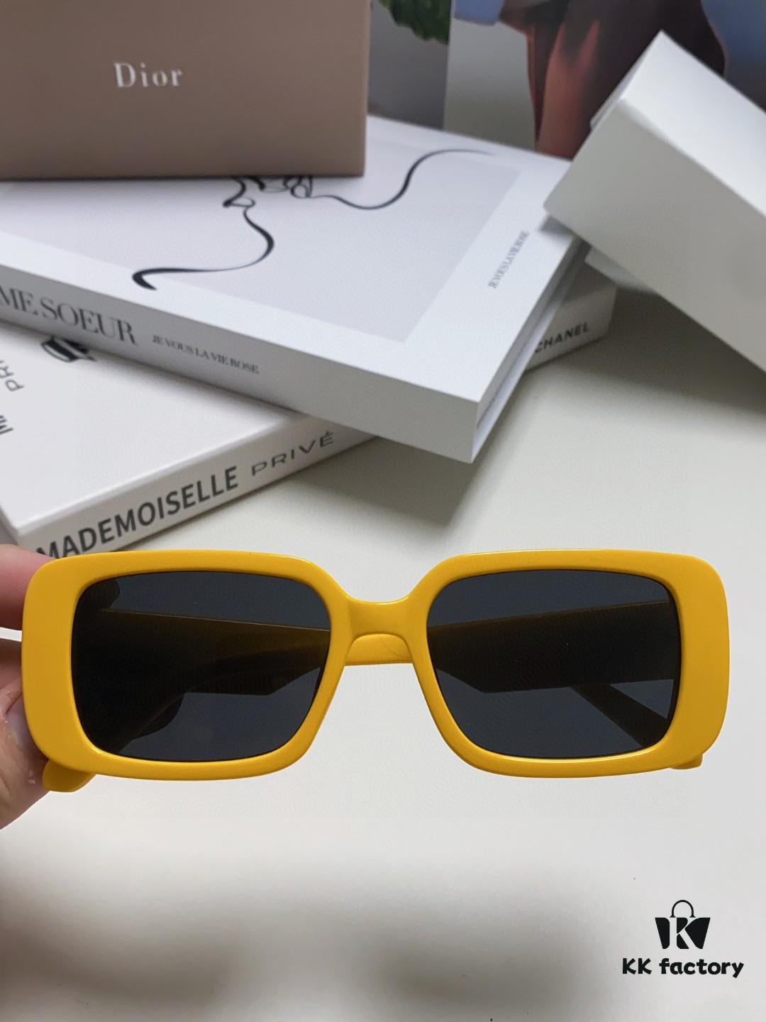 6931ff713a89a121ed54f5cf Dior 2024 New Square Sunglasses for Women, Stylish Letter Design UV Protection Trendy Oversized Cool Sunglasses, Oval Square Frame Women's Eyewear