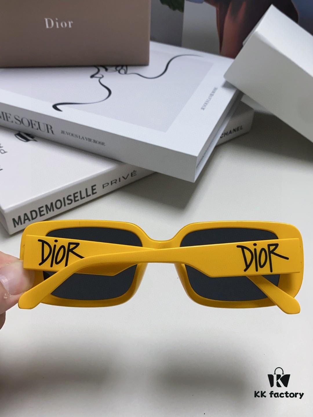 6931ff713a89a121ed54f5d0 Dior 2024 New Square Sunglasses for Women, Stylish Letter Design UV Protection Trendy Oversized Cool Sunglasses, Oval Square Frame Women's Eyewear