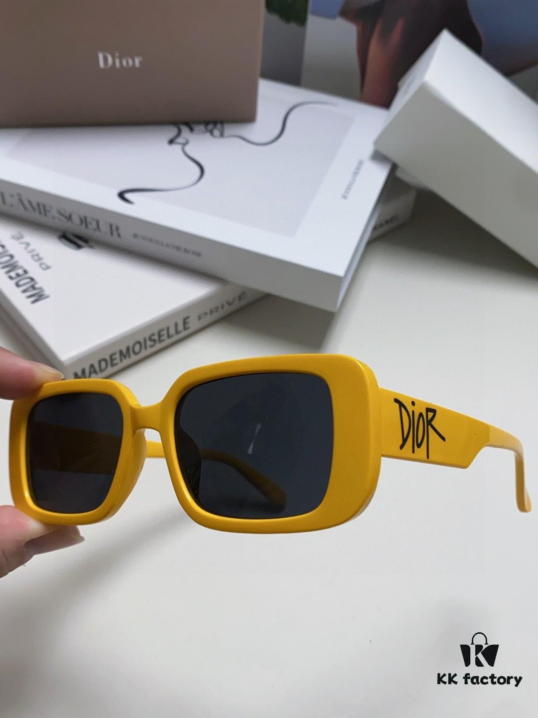6931ff723a89a121ed54f5d1 Dior 2024 New Square Sunglasses for Women, Stylish Letter Design UV Protection Trendy Oversized Cool Sunglasses, Oval Square Frame Women's Eyewear